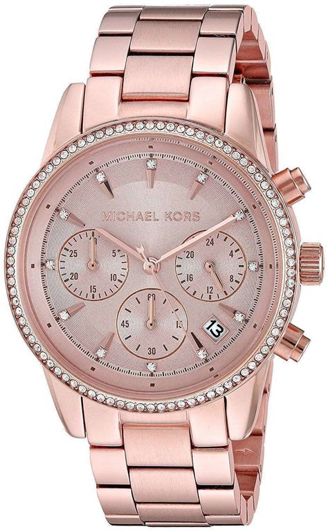 michael kors watch women diamonds|Michael Kors black diamond watch.